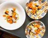 レンジ温野菜卵ロコモコ風チャンプル作り方7写真