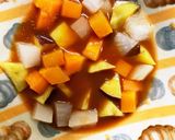 レンジ温野菜卵ロコモコ風チャンプル作り方14写真