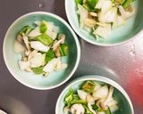 レンジ温野菜卵ロコモコ風チャンプル作り方15写真