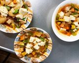 レンジ温野菜卵ロコモコ風チャンプル作り方20写真