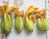 ズッキーニの花のフリッタ(天ぷら）作り方3写真