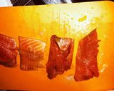 簡単・サーモンニンニクバター焼き作り方1写真
