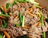 にんにくの芽と牛肉の炒め物作り方5写真