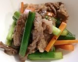 にんにくの芽と牛肉の炒め物作り方6写真