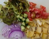 キウイと野菜たっぷり!冷製サラダパスタ作り方1写真