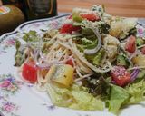 キウイと野菜たっぷり!冷製サラダパスタ作り方4写真