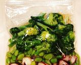 タコとブロッコリーと枝豆の大葉マリネ作り方1写真