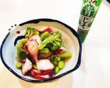 タコとブロッコリーと枝豆の大葉マリネ作り方2写真