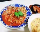 濃厚トマトソースパスタ。作り方6写真