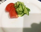 パスタソース混ぜてパプリカのハンバーグ作り方18写真