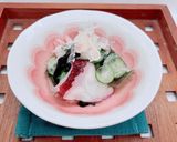 糸寒天入り酢の物。たこきゅうりカニカマも作り方3写真