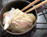 小さな土鍋で作る鶏ハム作り方3写真