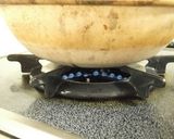 冷凍グリーンピース!土鍋で炊きおこわ作り方4写真