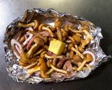 パパっとおつまみ株取なめこイカのホイル焼作り方3写真