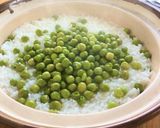 冷凍グリーンピース!土鍋で炊きおこわ作り方5写真