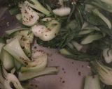 パクチョイ野菜の炒め物　中華作り方4写真