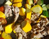 豚肉とたっぷり夏野菜の冷やっこ作り方2写真