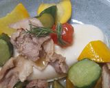 豚肉とたっぷり夏野菜の冷やっこ作り方4写真