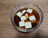 お手軽おつまみ！クリームチーズ麺つゆ漬け作り方2写真