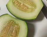 麻婆メロン(麻婆茄子風)作り方1写真