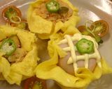 ✿ハムとたまごのお花ごはん✿作り方6写真