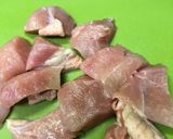 鳥ムネ肉の柔らか唐揚げ♫作り方1写真