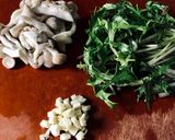 水菜としめじのオイスター炒め作り方1写真