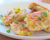 鶏ひき肉ととうもろこしのチーズハンバーグ作り方4写真