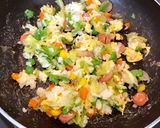 離乳食完了期★ウインナーと野菜の卵炒飯作り方6写真