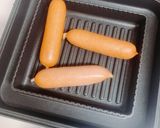 キャベツとウィンナーのホットサンド作り方3写真