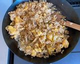 残り物でも絶品！！豚キムチチャーハン♡作り方4写真