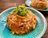 残り物でも絶品！！豚キムチチャーハン♡作り方5写真