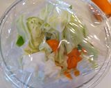 自炊飯　キャベツ等と挽き肉のレンチン&煮作り方4写真