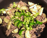 なすピーマンとひき肉の甘辛炒め作り方6写真