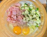 ズッキーニとベーコンのお好み焼き作り方4写真