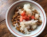 納豆とたらこのご飯作り方3写真
