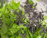賄い副菜！大根と水菜の白和え風！作り方1写真