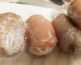 ささみの梅しそチーズロール作り方3写真