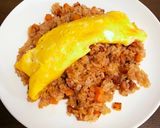 チーズ入りたまごのオムライス作り方9写真