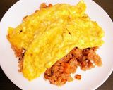 チーズ入りたまごのオムライス作り方10写真