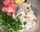 ぎょうざの皮de海老ニラまんじゅう作り方4写真