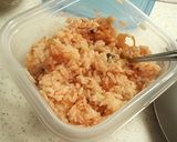 材料３つ！レンジで簡単　ケチャップライス作り方3写真