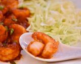 食欲増進！海老チリ作り方8写真