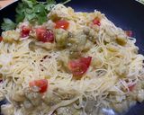 焼き茄子の冷製パスタ作り方3写真