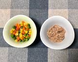 離乳食完了期★ツナと野菜のホットケーキ作り方1写真