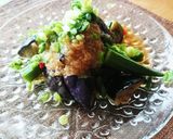 レンジ♪揚げナスとオクラのピリ辛みぞれ煮作り方3写真