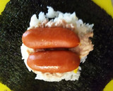 フランクフルトとツナと卵焼きのおにぎらず作り方5写真