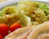 付け合わせに♪レンチン・蒸しキャベツ作り方6写真