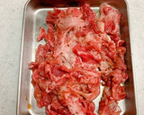 青梗菜と牛肉のオイスターソース炒め作り方2写真