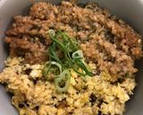 二色丼(鶏そぼろ＊炒り卵)作り方5写真